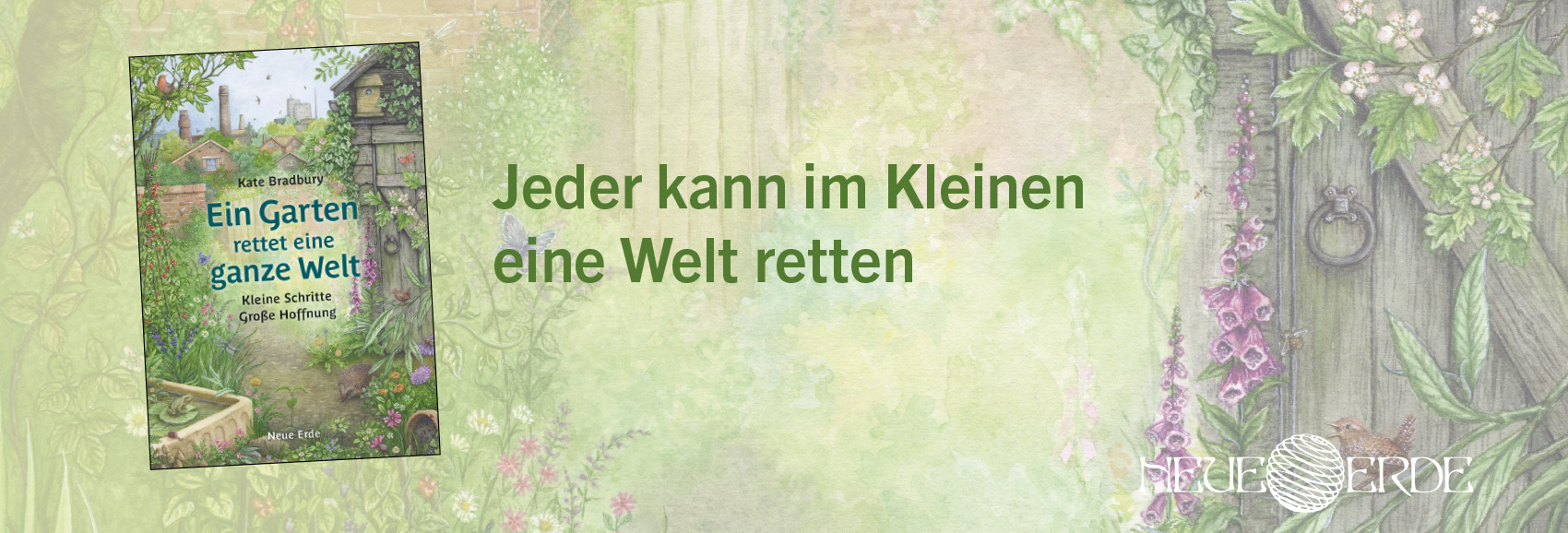 Buchcover — Der Garten, der die Welt rettet (Verlag Neue Erde)